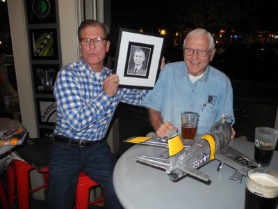 Daddy honored by Mike Watson at Aviator Bar